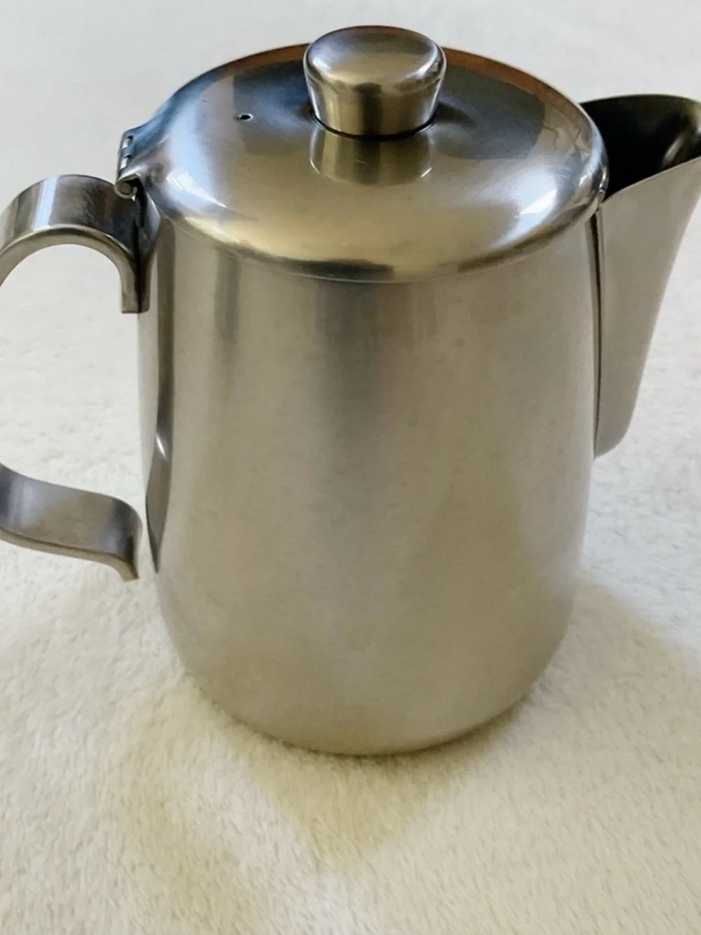 Vintage Alessi Italy 18/10 Stainless Steel Coffee Server Pot Modernist MCM